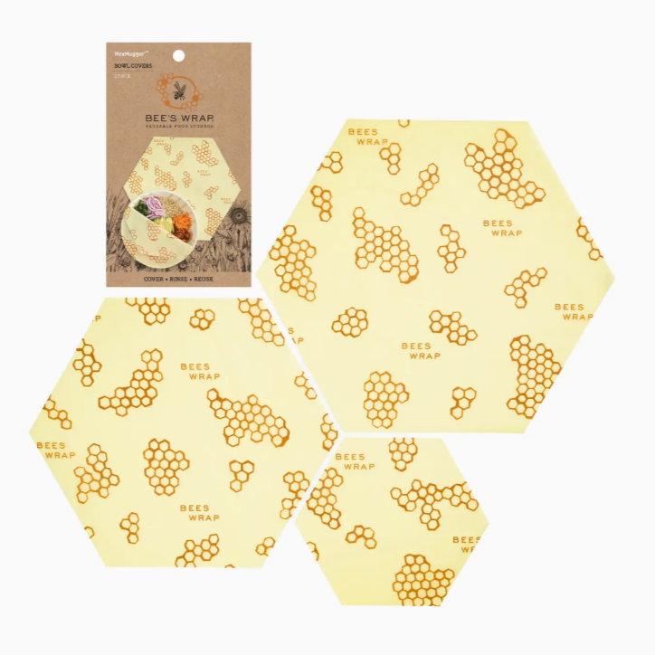 Bee's Wrap - HexHugger™ Bowl Covers 3 Pack - Honeycomb