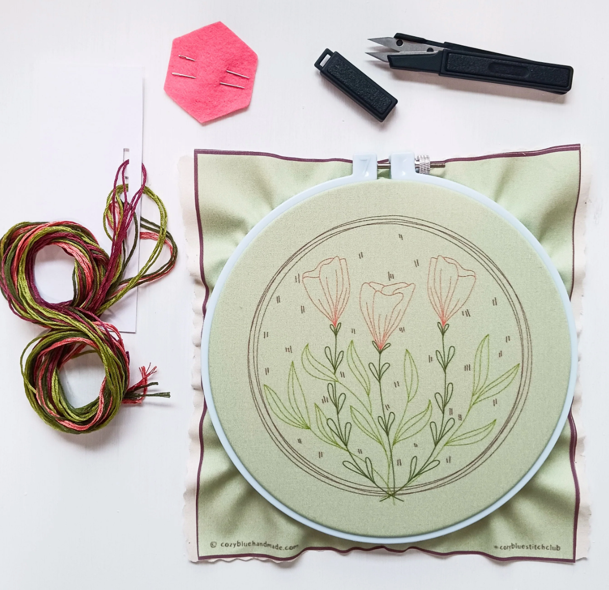 Embroidery Kit - Flower Moon