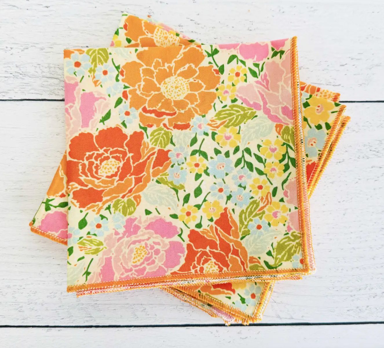 Cocktail Napkins - Marigold Floral