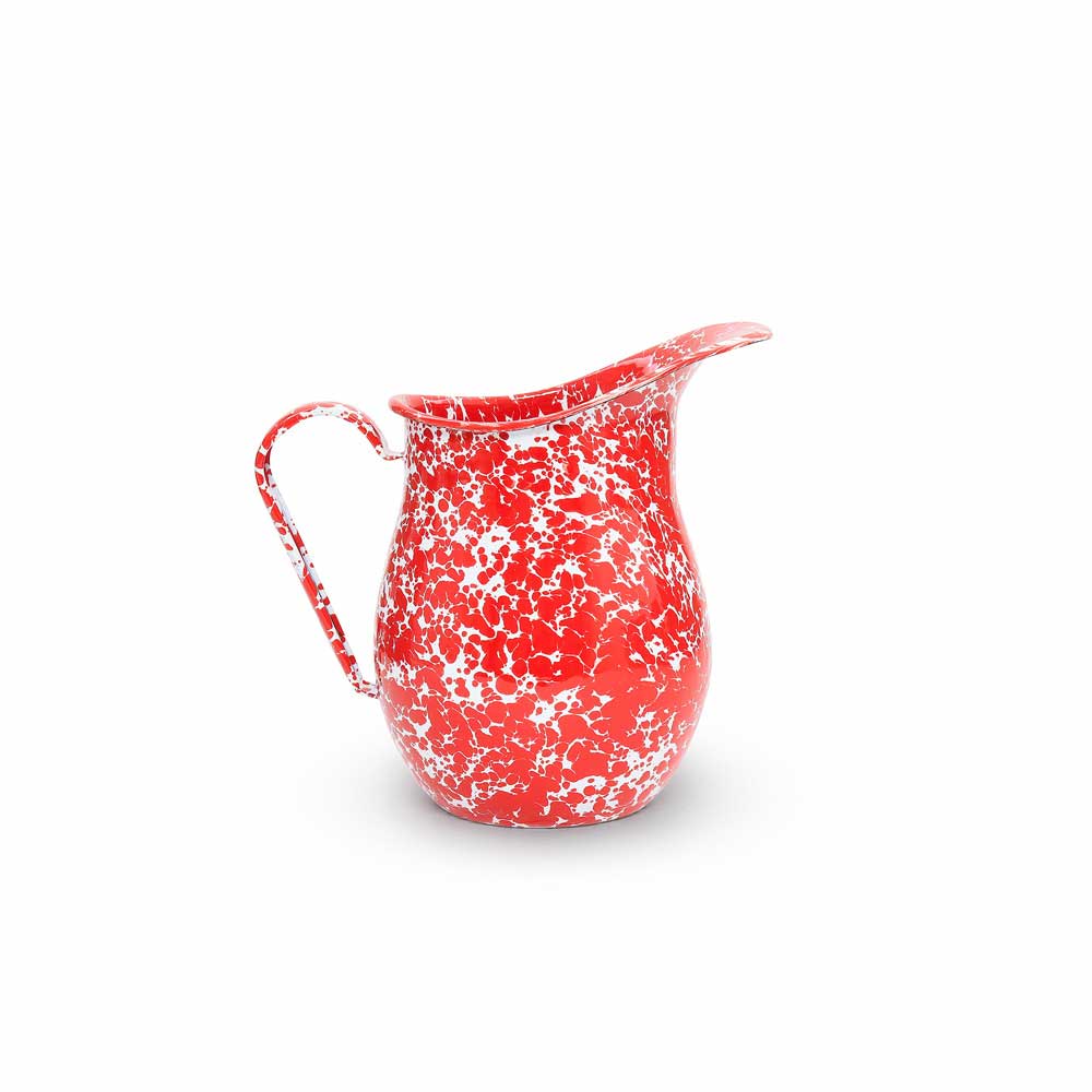 Crow Canyon Enamelware - Large Pitcher, Blue Splatter