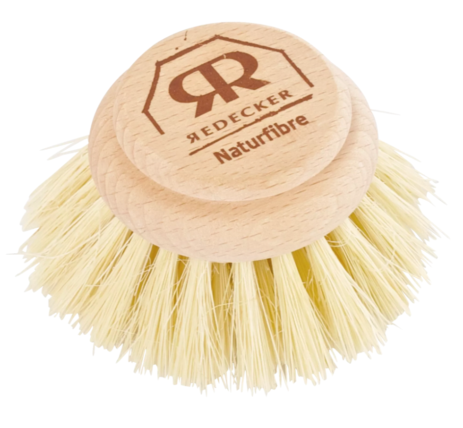 Long Handle Dish Brush Replacement Head, Beech Wood