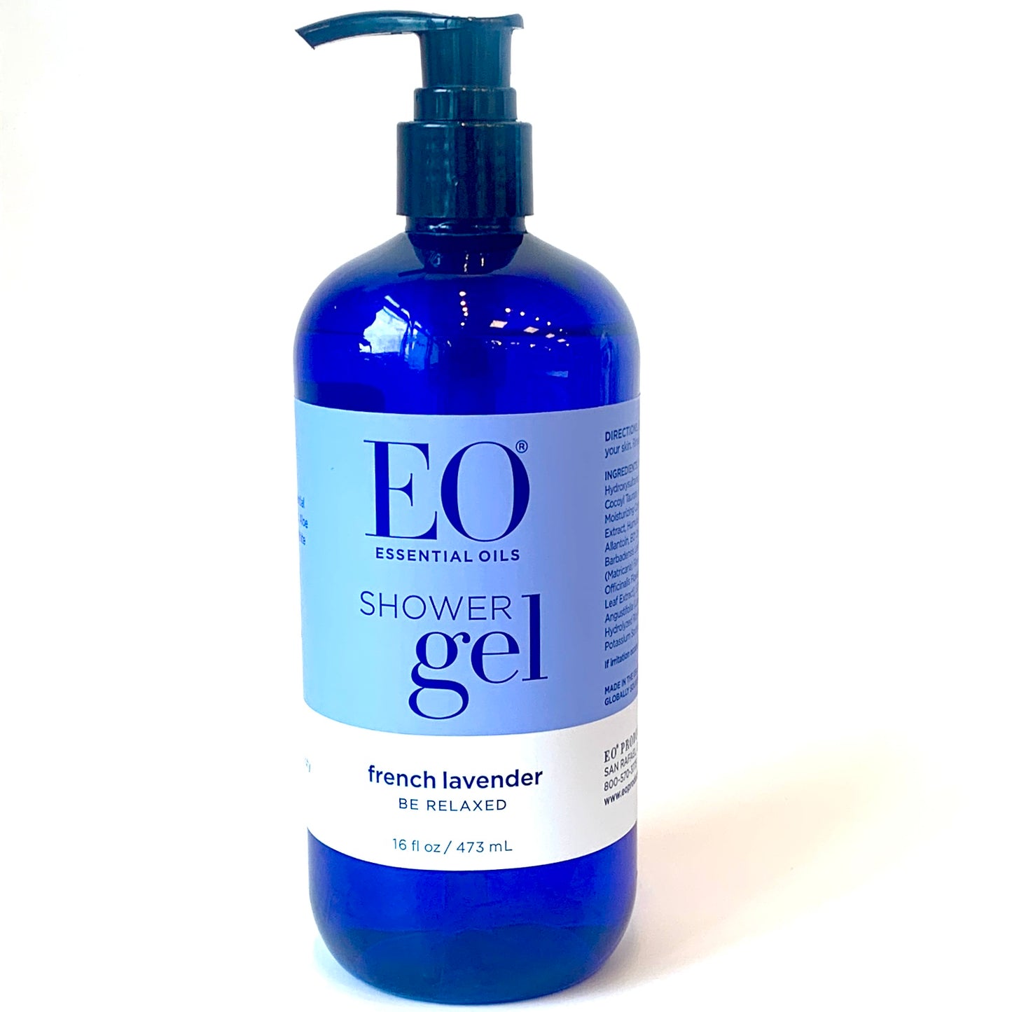 EO Shower Gel, French Lavender - 16 fl oz Pump Bottle