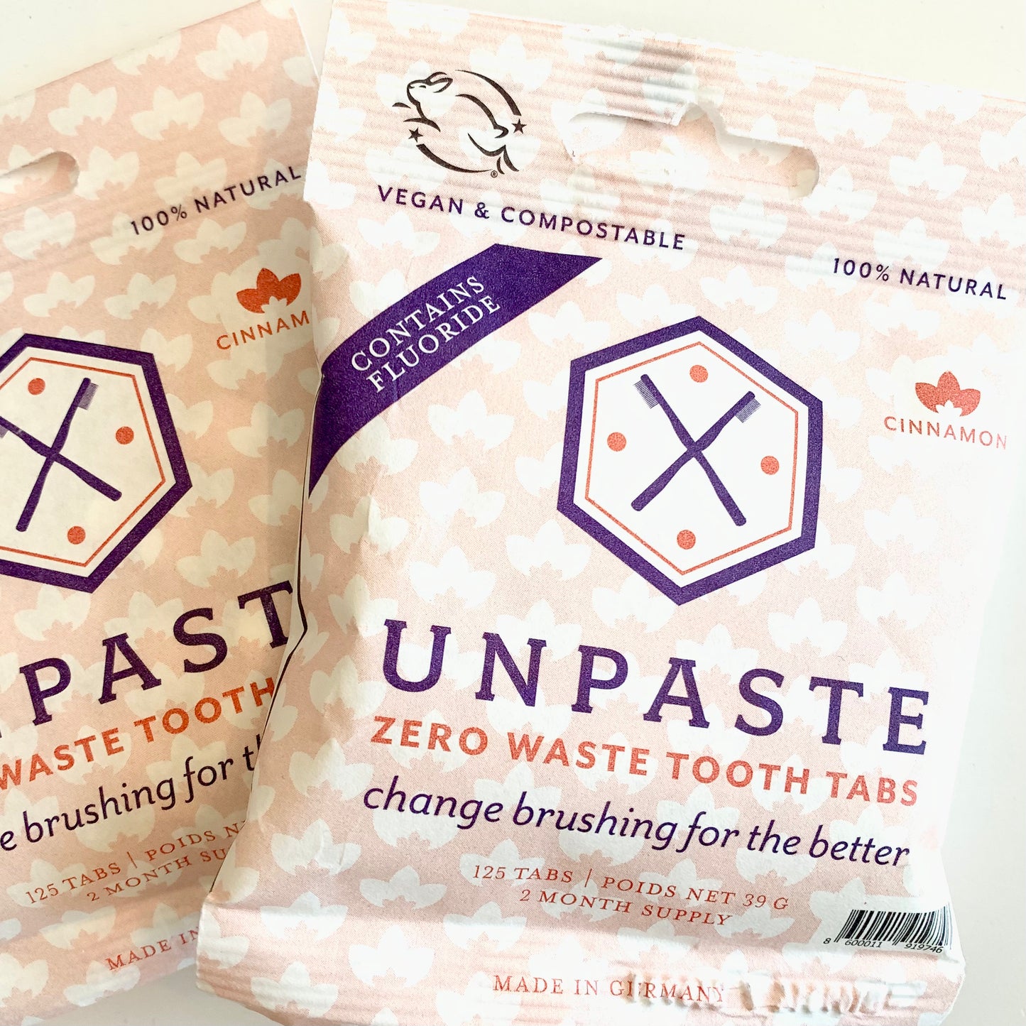 Unpaste Toothpaste Tablets - Cinnamon With Fluoride