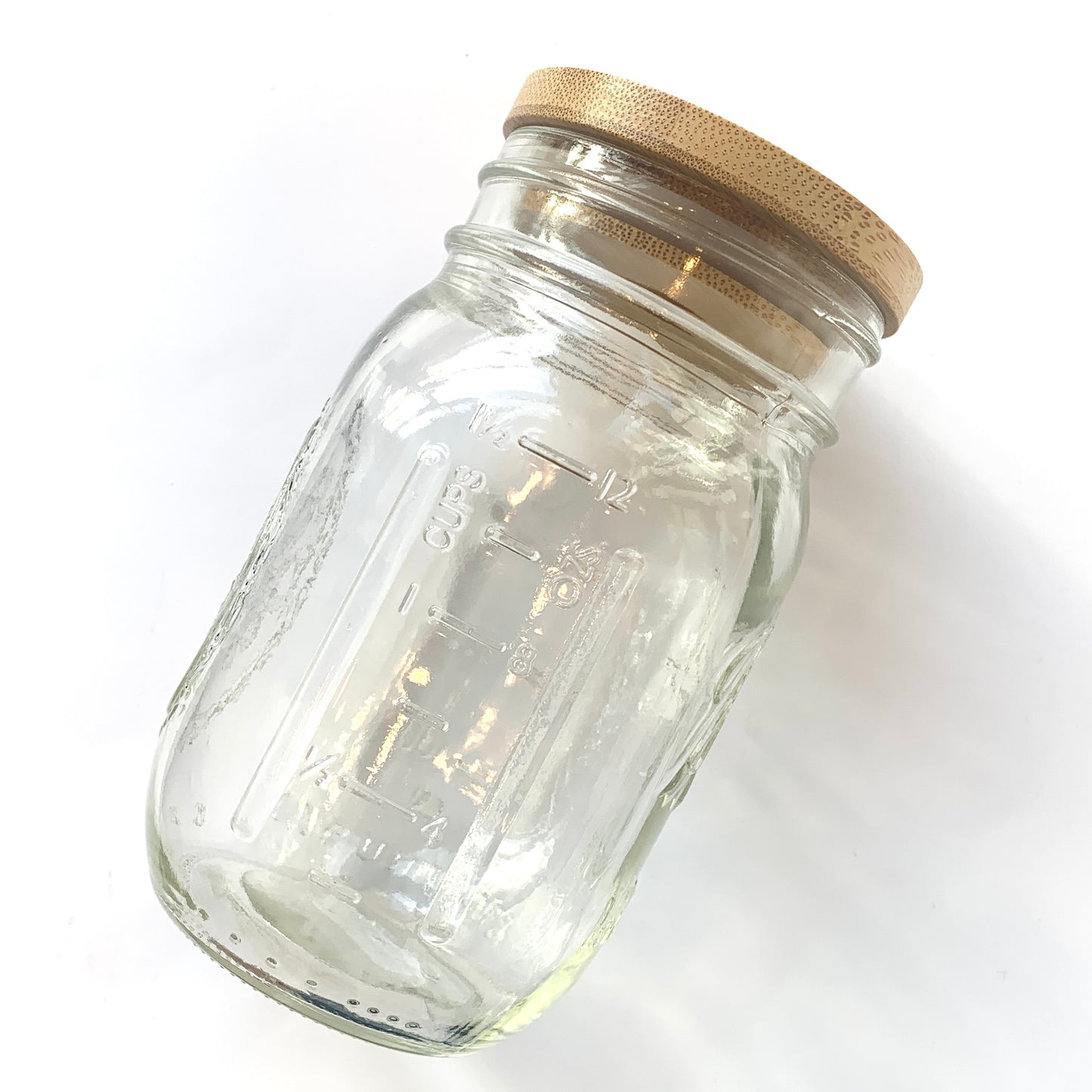 Bamboo Jar Lid - Regular Mouth, With Hole