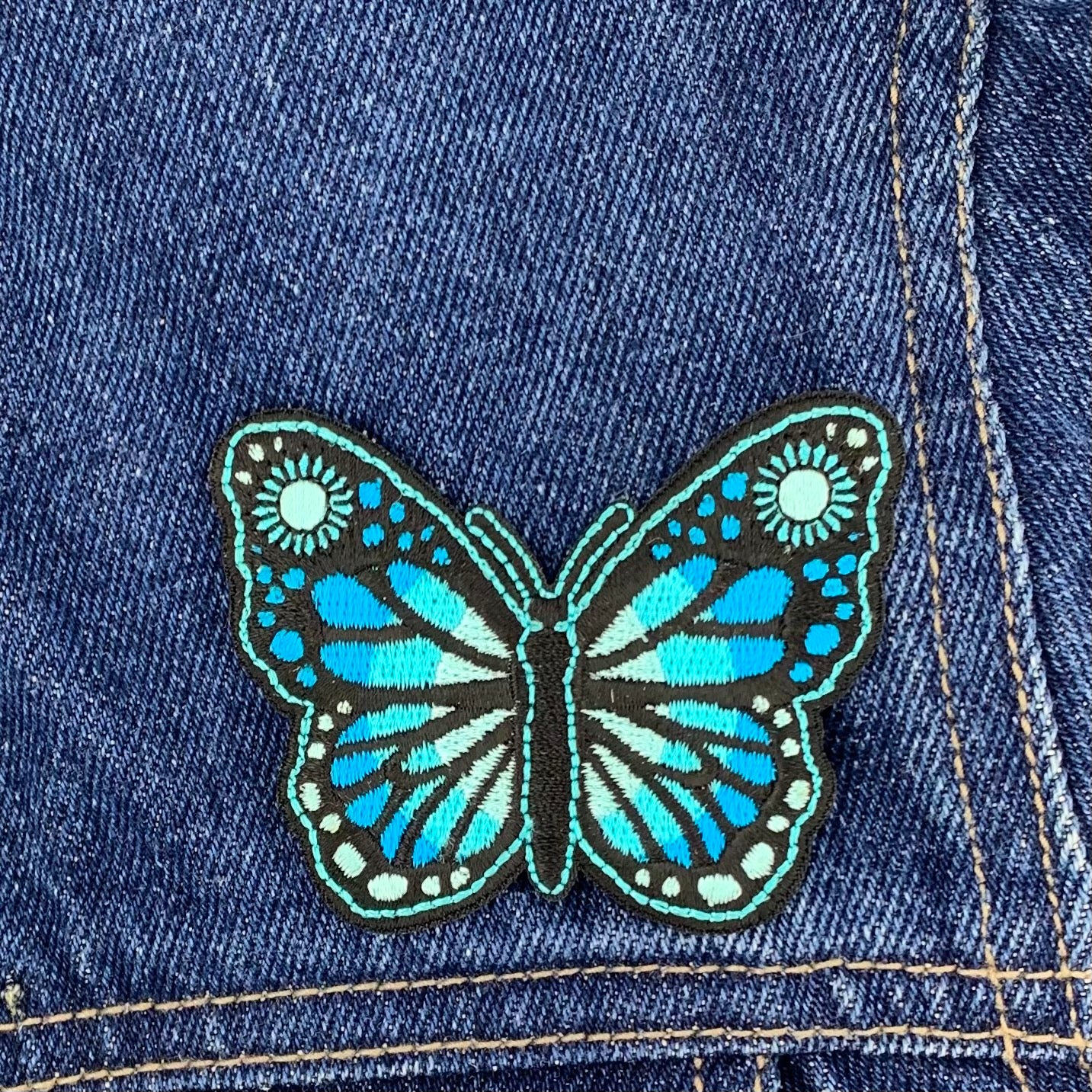 Patch - Turquoise Butterfly