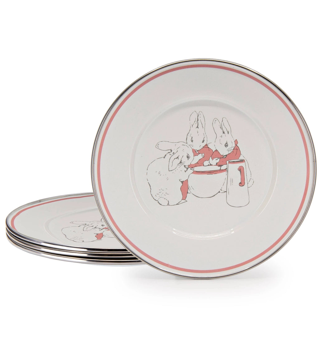 Girl Bunnies Child Plates