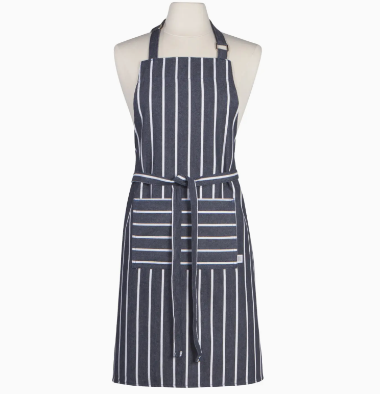 Apron Butcher Stripe Navy