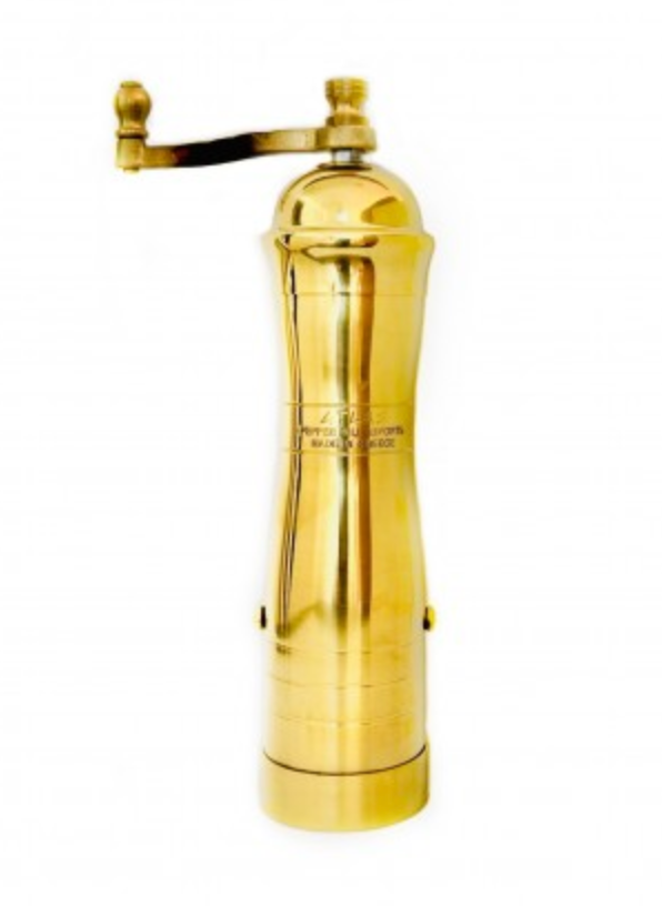 Brass Pepper Mill - 8" Athena