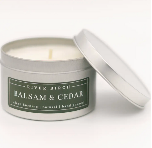 River Birch Soy Candle - Balsam & Cedar