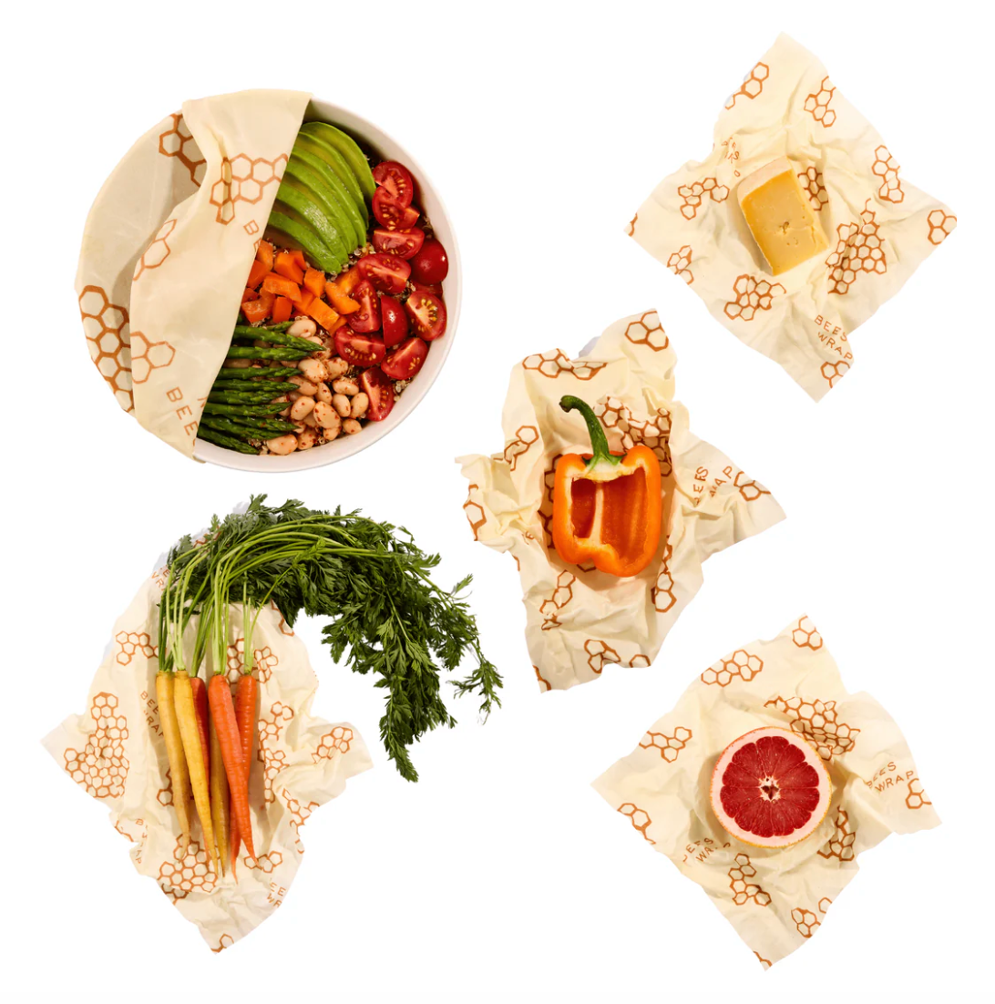 Beeswax Bee's Wrap Variety Pack of 5 - Honeycomb