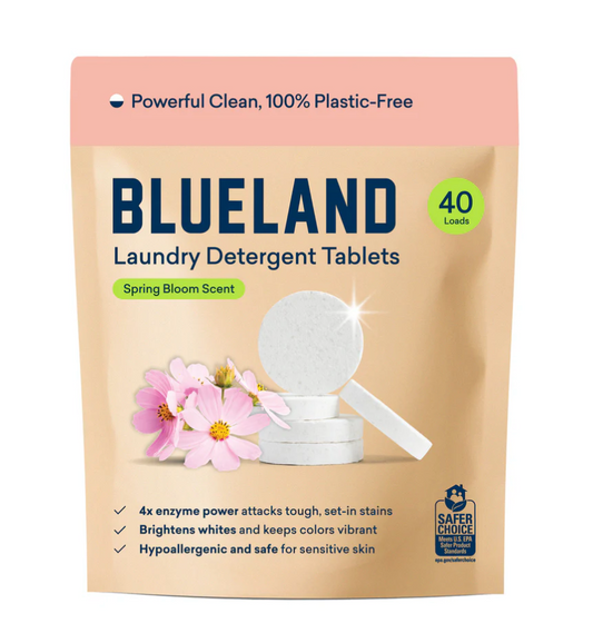 Blueland - Laundry Tablets Spring Bloom Scent, 40 Count Pouch