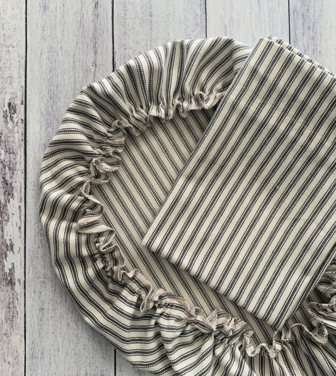 Linen / Cotton Bread Makers Set - Bowl Cover and Bag, Various Patterns