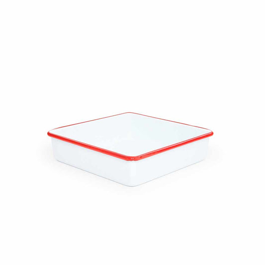 Crow Canyon Square Brownie Pan-Red Rim