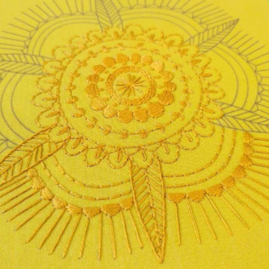Embroidery Kit - Golden Mandala