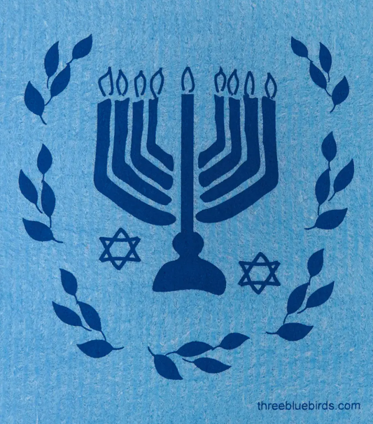 Swedish Dishcloth - Hanukkah