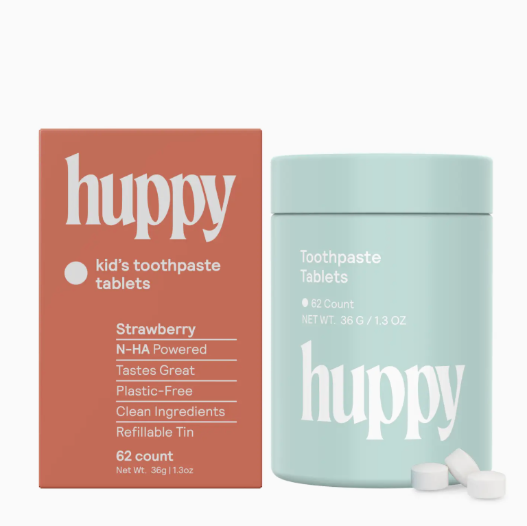 Huppy Kid's Toothpaste Tablets - Strawberry
