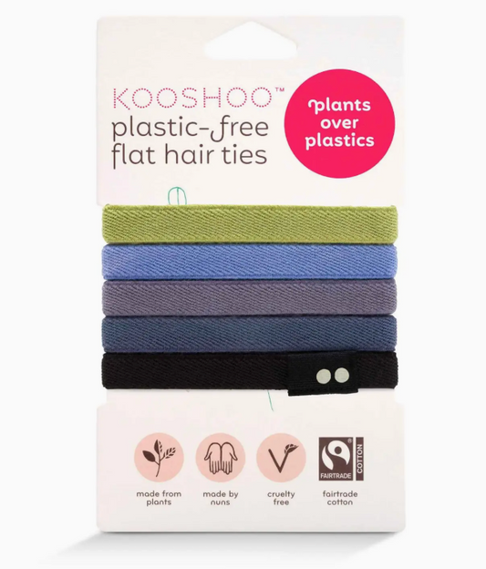 Biodegradable Flat Hair Ties, Sea to Sky