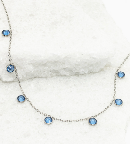 Starfish Project - Guiding Lights Necklace, Silver and Blue