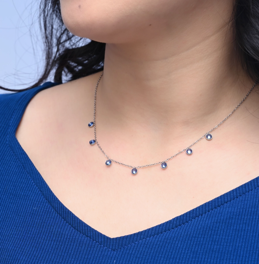 Starfish Project - Guiding Lights Necklace, Silver and Blue