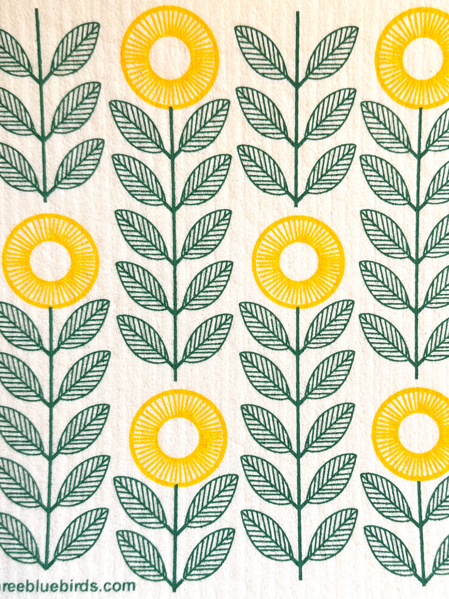 Swedish Dishcloth - Sunflowers