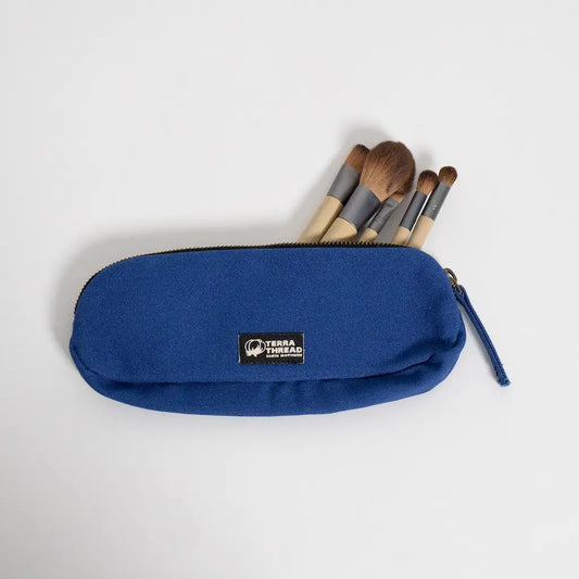 Organic Cotton Pencil Case Blue-Terra Thread