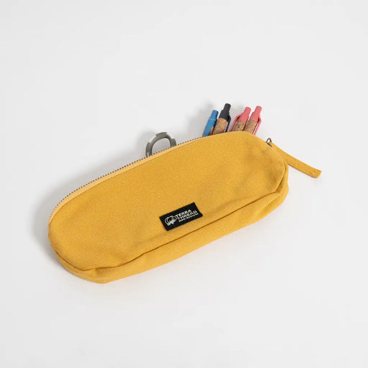 Organic Cotton Pencil Case Yellow-Terra Thread