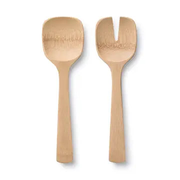Bamboo Short Salad Serving Spoons