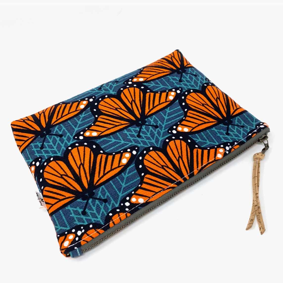 Organic Cotton Pouch - Charley Harper Monarch Butterflies