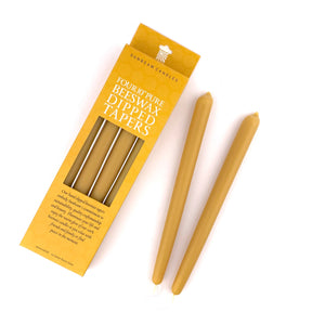 Beeswax Tapers - Set of 4
