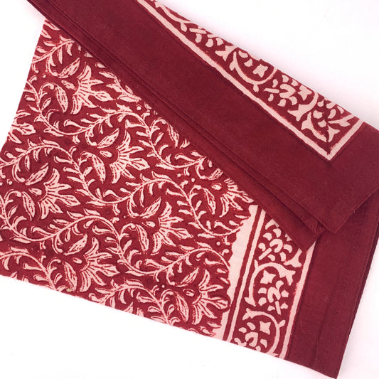 Block Printed Napkin - Cardinal Vine