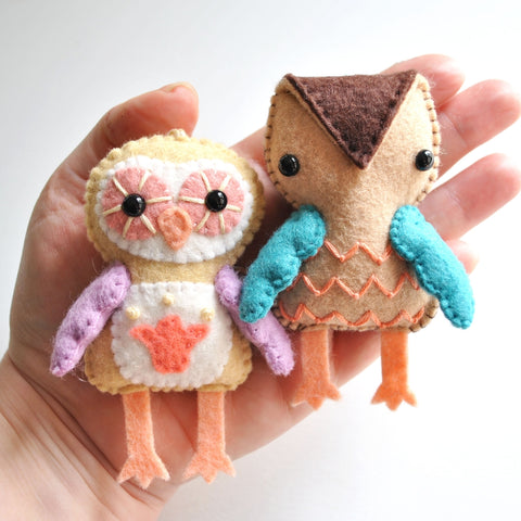 Felt Craft Kit - Owl Ornaments