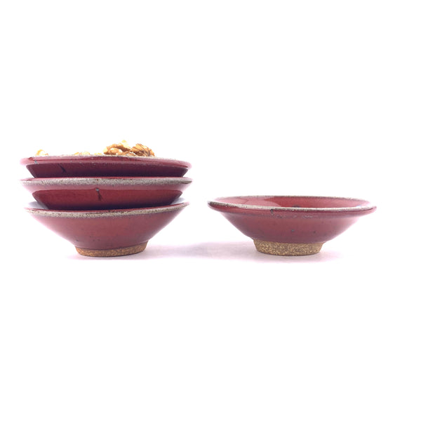 Glazed Dipping Bowl - Red