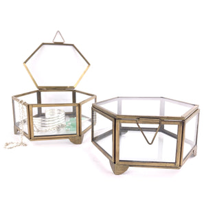 Hexagon Glass Box