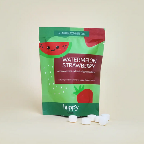 Huppy - Kid's Toothpaste Tablets Refill, Watermelon Strawberry