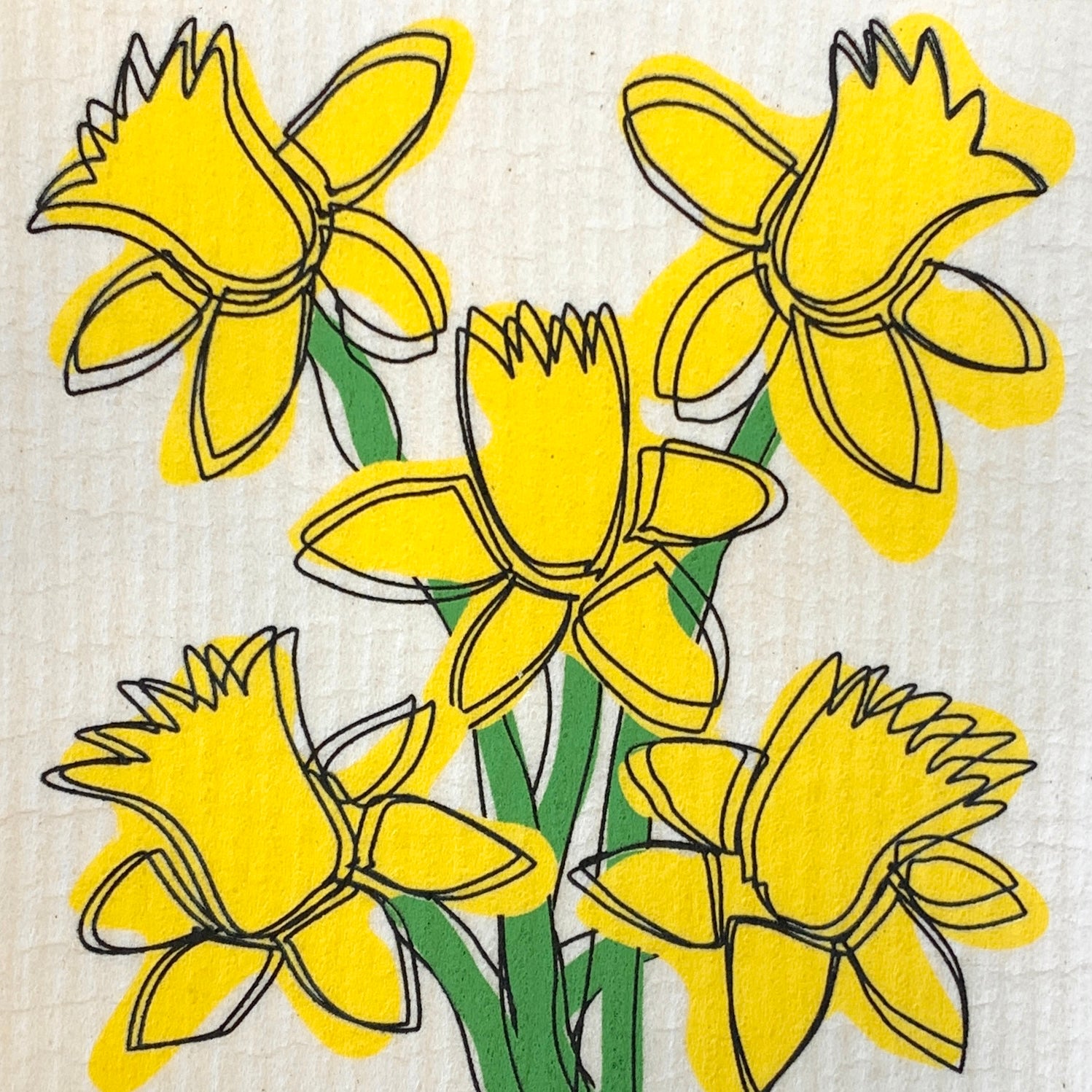 Swedish Dishcloth - Daffodils