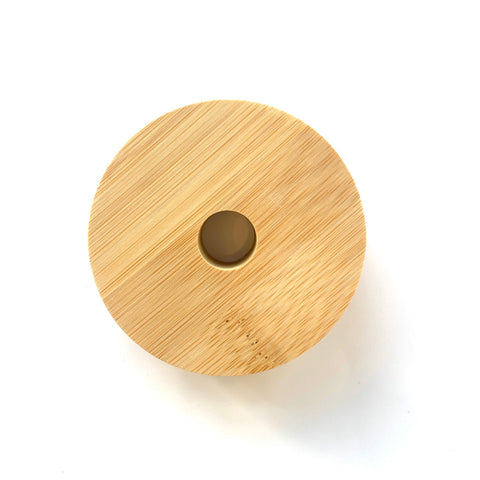 Bamboo Jar Lid - Regular Mouth, With Hole