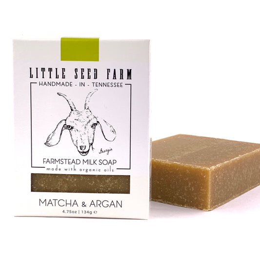 Matcha and Argan Goat's Milk Soap