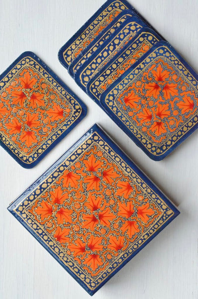 Hand-Painted Coasters - Set of 6