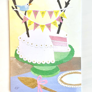Mandy Warhol Fine Art Notecard - Birthday Cake