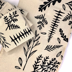 Organic Cotton Napkins  - Woodland Ferns Print