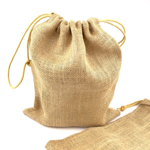 Reusable Fabric Gift Bag - Burlap