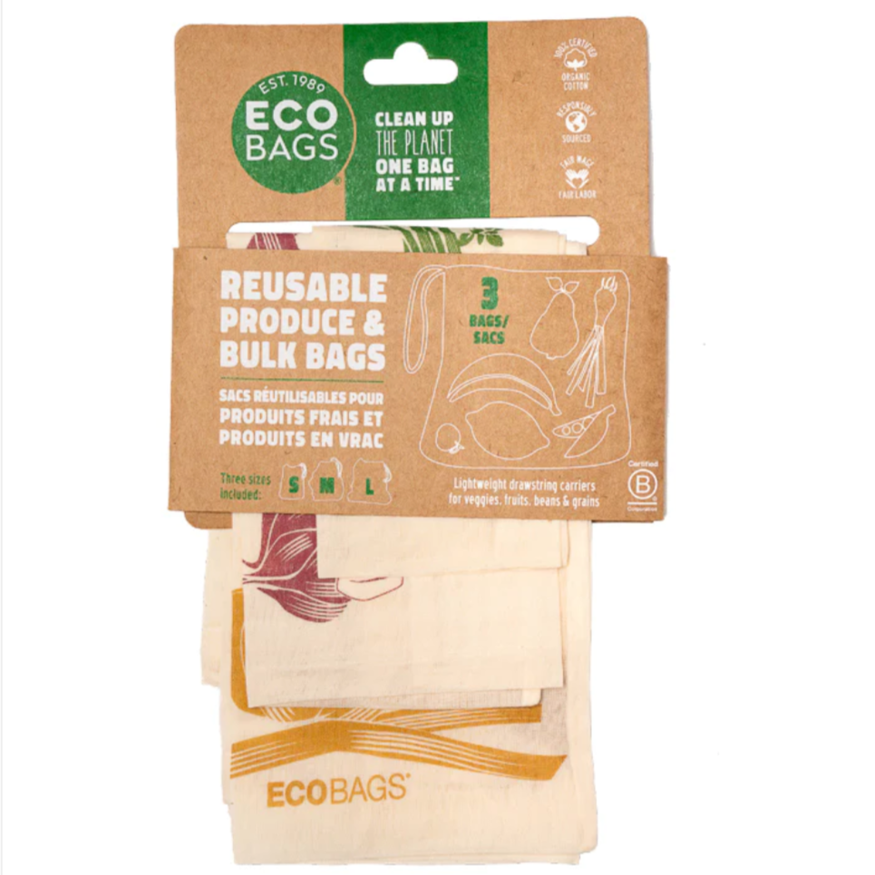 Reusable Produce & Bulk Bags, Gauze - Set of 3
