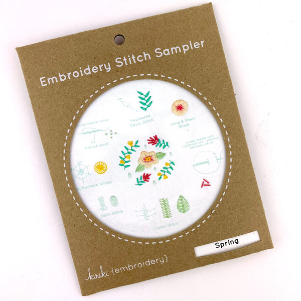 Embroidery Stitch Sampler - Spring