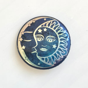 Sun + Moon Button Pin