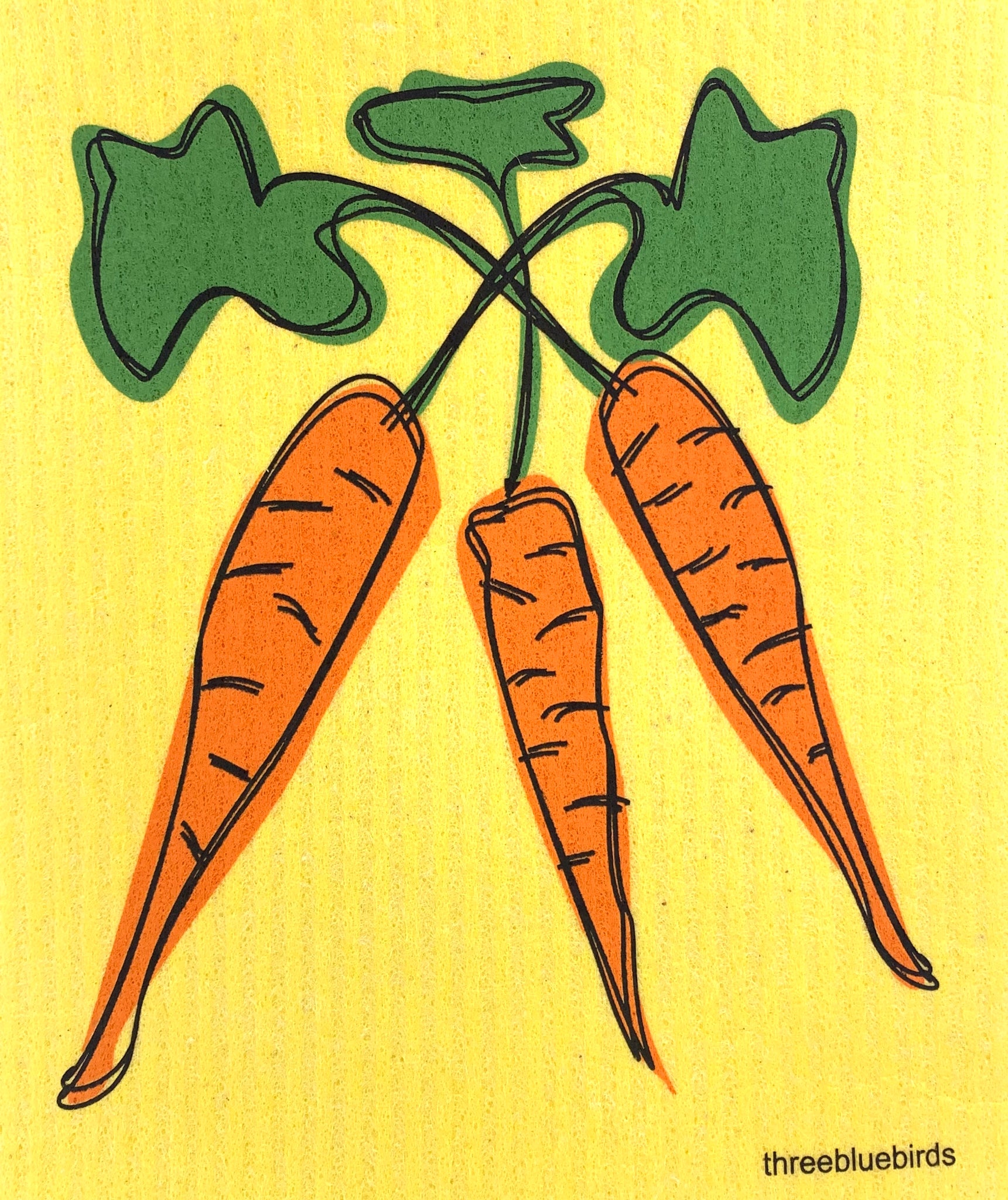 Swedish Dishcloth - Carrots
