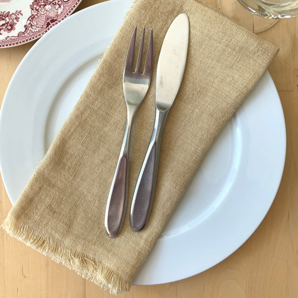 Linen Dinner Napkins - Wheat