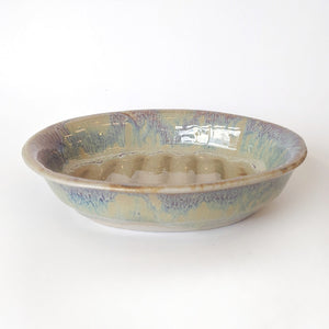 Stoneware Pottery Soap Dish - Assorted Colors