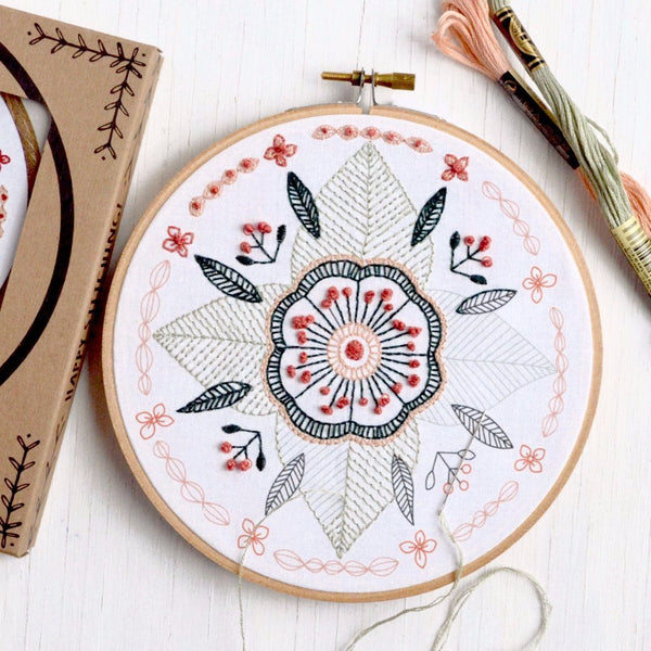 Embroidery Kit - Floral Mandala