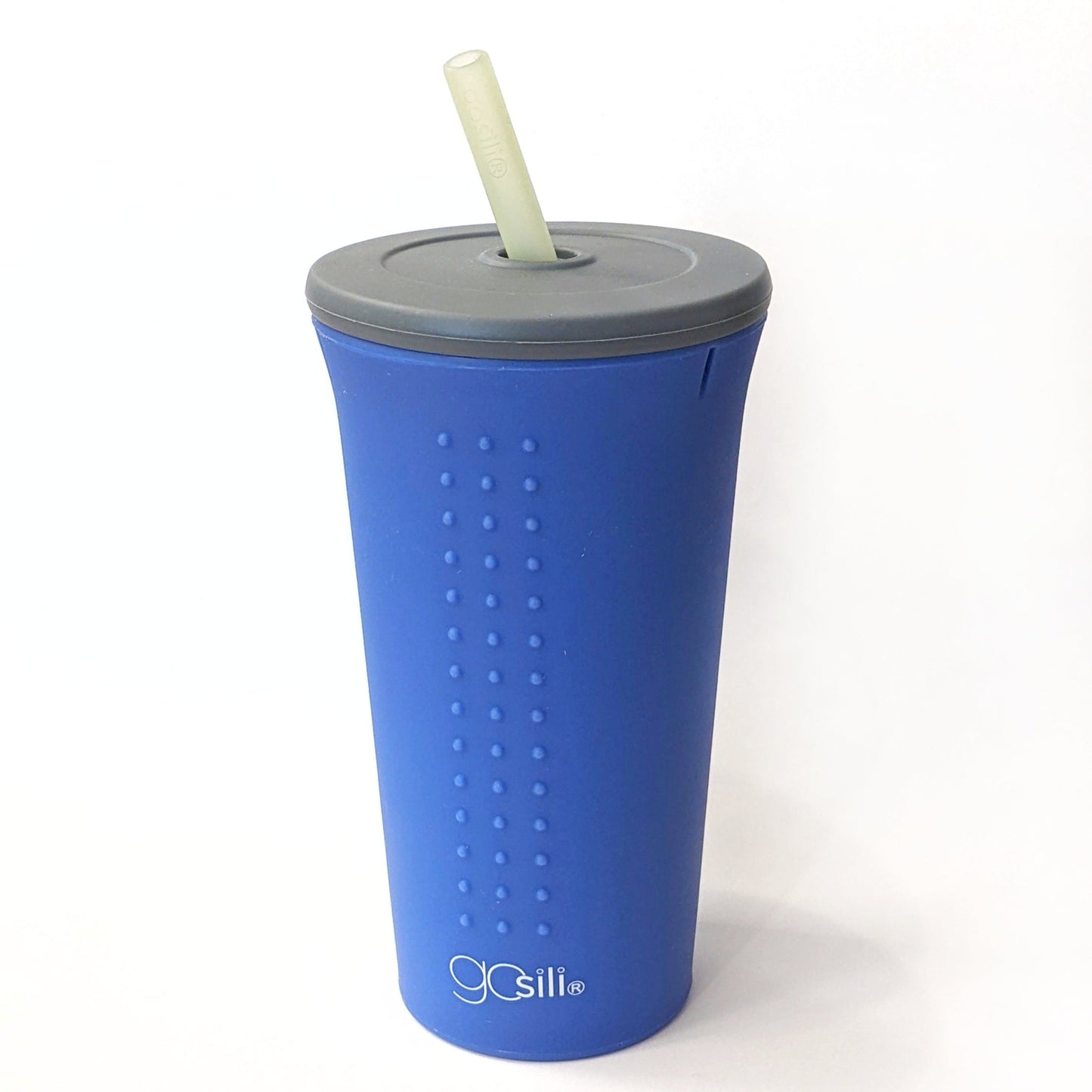 Silicone Straw Cup, 16 oz - Assorted Colors