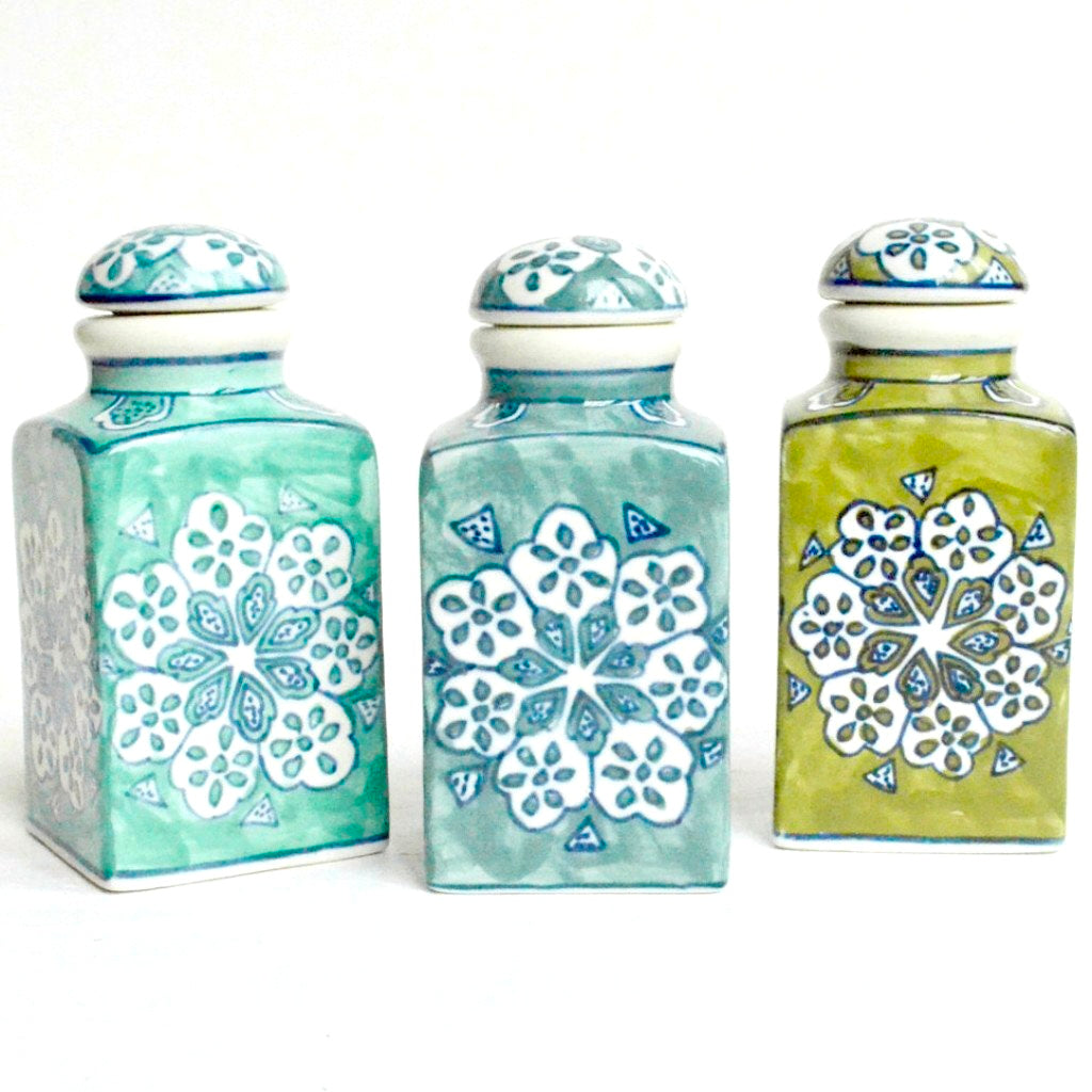 Hand-Painted Jars